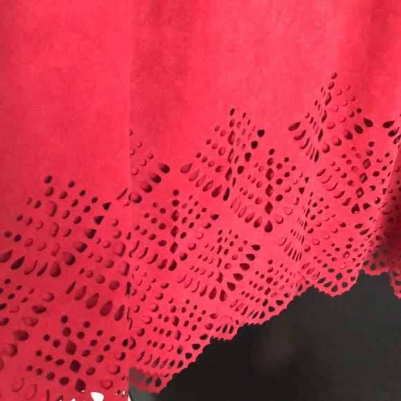 Small Alya red suede dress - Picture 5 of 7